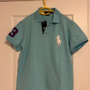 Ralph Lauren Men's Light Blue Polo Shirt
